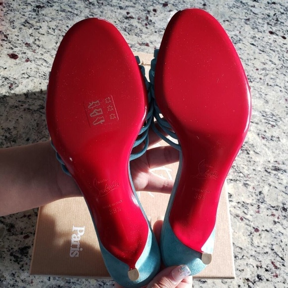 NEW Christian Louboutin Belbrossa Suede Mule Size 39.5 - Picture 10 of 12